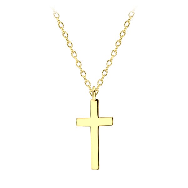 The Botilda - Halsband Plain Kors Guld