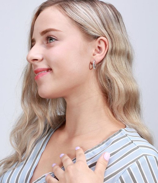 The Botilda - Örhängen Cadena Creol M Silver Klar