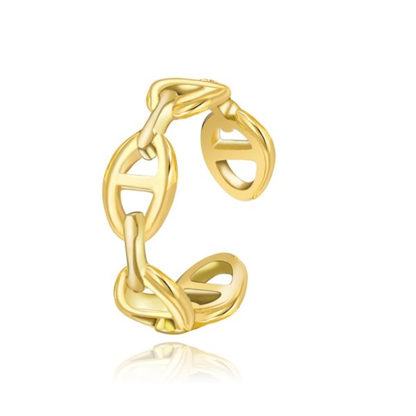 Anna K Jewelry - Ring Open Berlin Guld