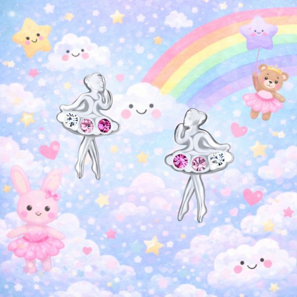 The Botilda - Örhängen Ballerina Rosa