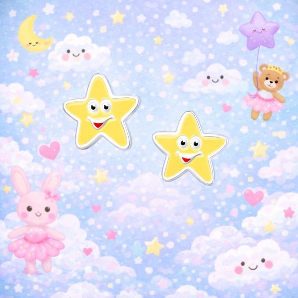 The Botilda - Örhängen Sjöstjärna Gul