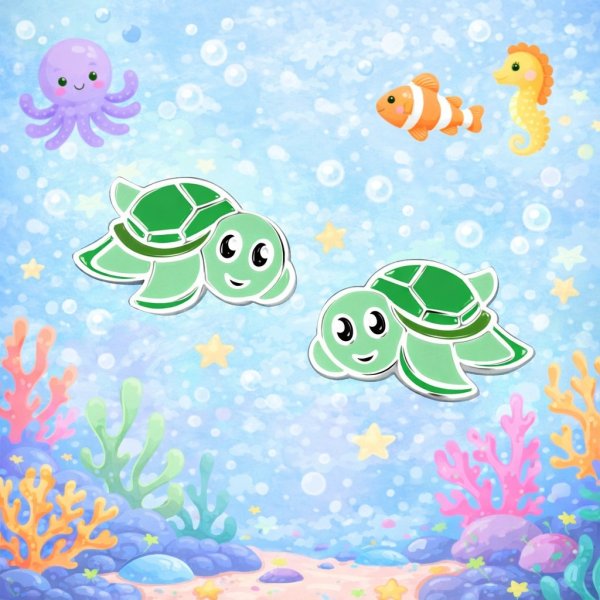 The Botilda - Örhängen Sköldpadda