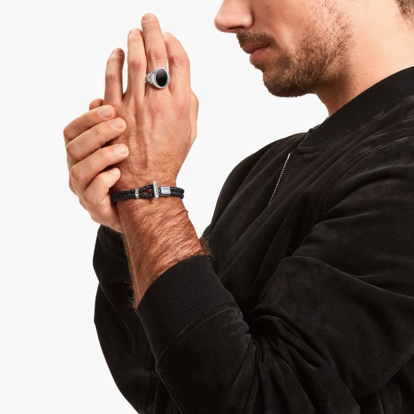 Thomas Sabo - Armband Läder T-lås