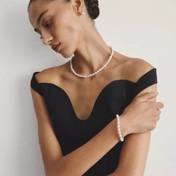 Thomas Sabo - Armband Pärlor Natural Silver Vit