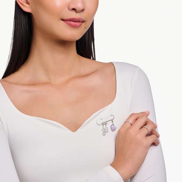 Thomas Sabo - Berlock Charm Club Best Friend Lila