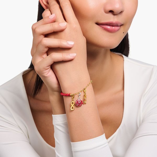 Thomas Sabo - Berlock Charm Club Kiss Guld