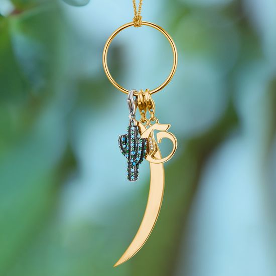 Thomas Sabo - Berlock Charm Club Gyllene Måne Guld