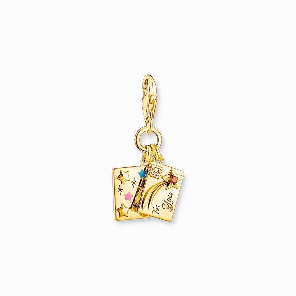 Thomas Sabo - Berlock Charm Club Kärleksbrev Guld