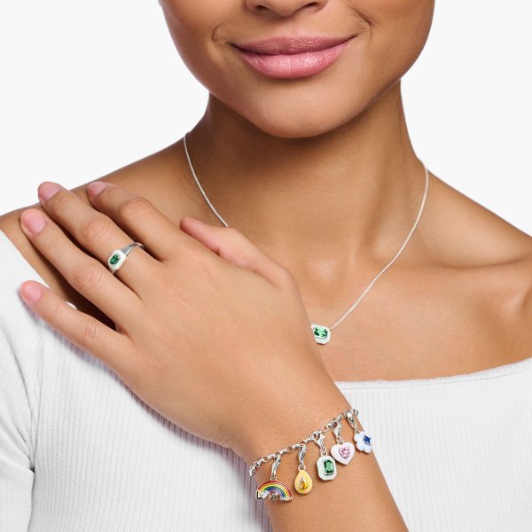 Thomas Sabo - Berlock Charm Club Regnbåge Silver Mix