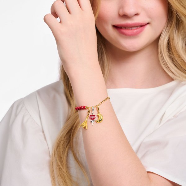 Thomas Sabo - Berlock Charm Club Eiffeltorn Guld