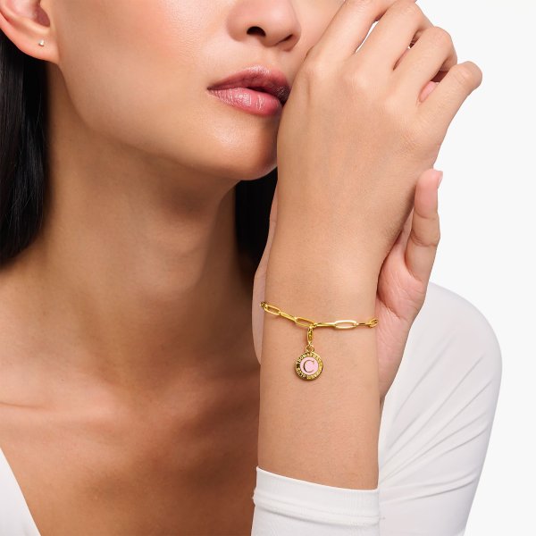 Thomas Sabo - Berlock Charmista Coin Guld Rosa