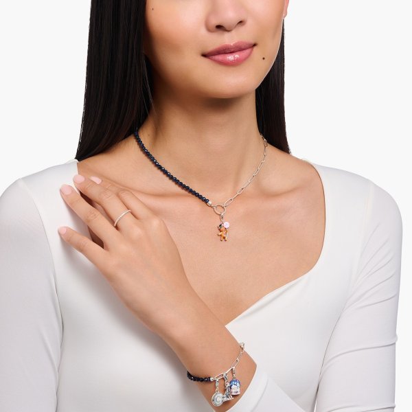 Thomas Sabo - Halsband Charmista Coin Blå