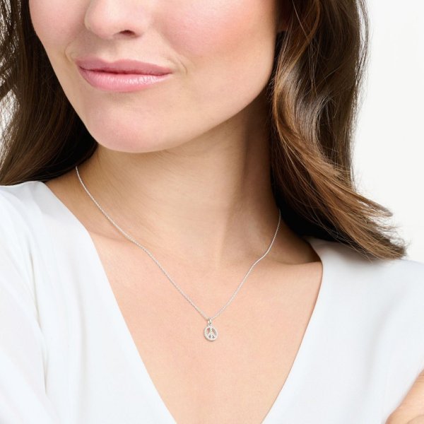 Thomas Sabo - Halsband Peace Silver