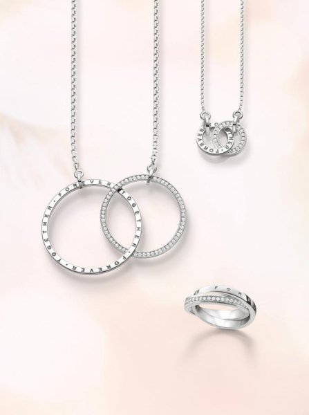 Thomas Sabo - Halsband Together Forever Liten Silver