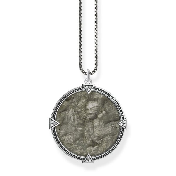 Thomas Sabo - Halsband Vintage Coin Labradorit