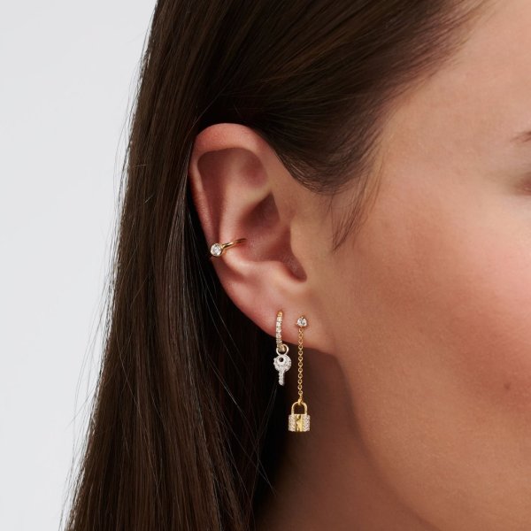 Thomas Sabo - Örhänge Singel Hänglås Guld