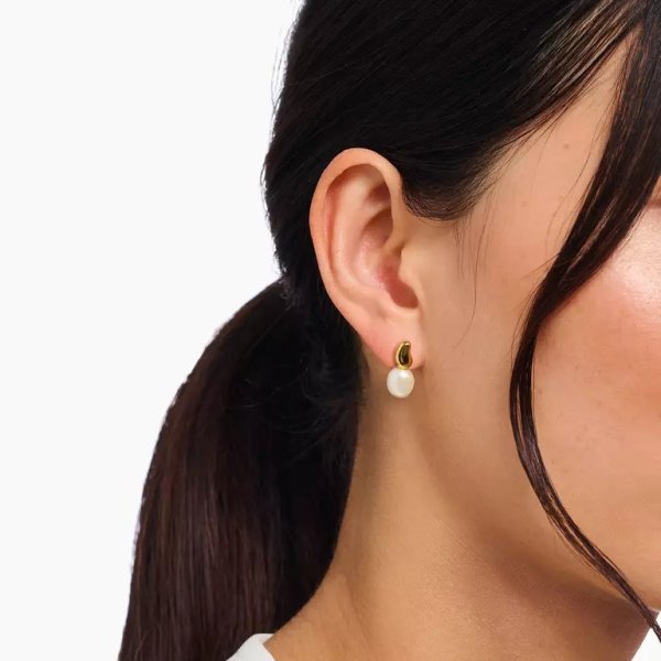 Thomas Sabo - Örhängen Pärla Stift Guld