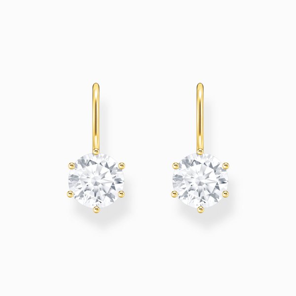 Thomas Sabo - Örhängen Krok Tiffany Guld