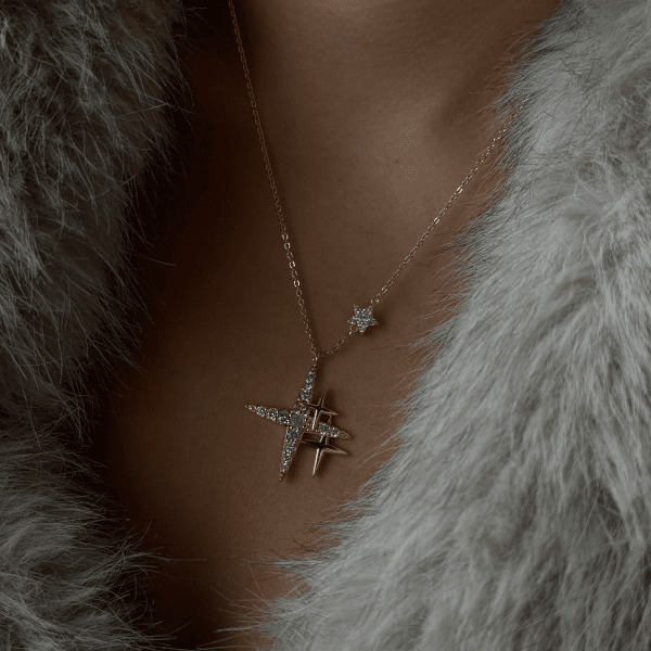 Ioaku - Halsband Twinkle Star Silver